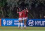 Atacante do Inter comemora gol e sequência positiva no Brasileirão Feminino: "Nos cobrávamos muito para isso"