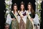 Rainha Marília Cagnin e princesas Andressa Manosso (esquerda) e Giovana Andreazza (direita) representam a Fecouva e Festa do Moranguinho 2022.<!-- NICAID(14929405) -->