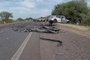 Motorista de carro morre em colisão contra ônibus de excursão na BR-290, em . Foto: kinder Ross / Redesulamérica/ Divulgação<!-- NICAID(15410064) -->