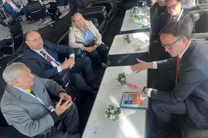 Reunião da Fiergs com CEO da feira de Hannover<!-- NICAID(16007492) -->