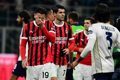 Milan x Cagliari, futebol