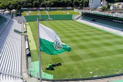 CAXIAS DO SUL, RS, BRASIL, 25/02/2025. Reportagem especial sobre os 50 Anos do Estádio Alfredo Jaconi. Imagens gerais do estádio. (Neimar De Cesero/Agência RBS)<!-- NICAID(15982947) -->