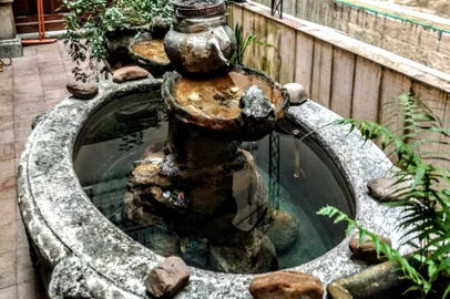 Fonte da Biblioteca Pública do Estado revelou antigas moedas durante limpeza.<!-- NICAID(15693854) -->