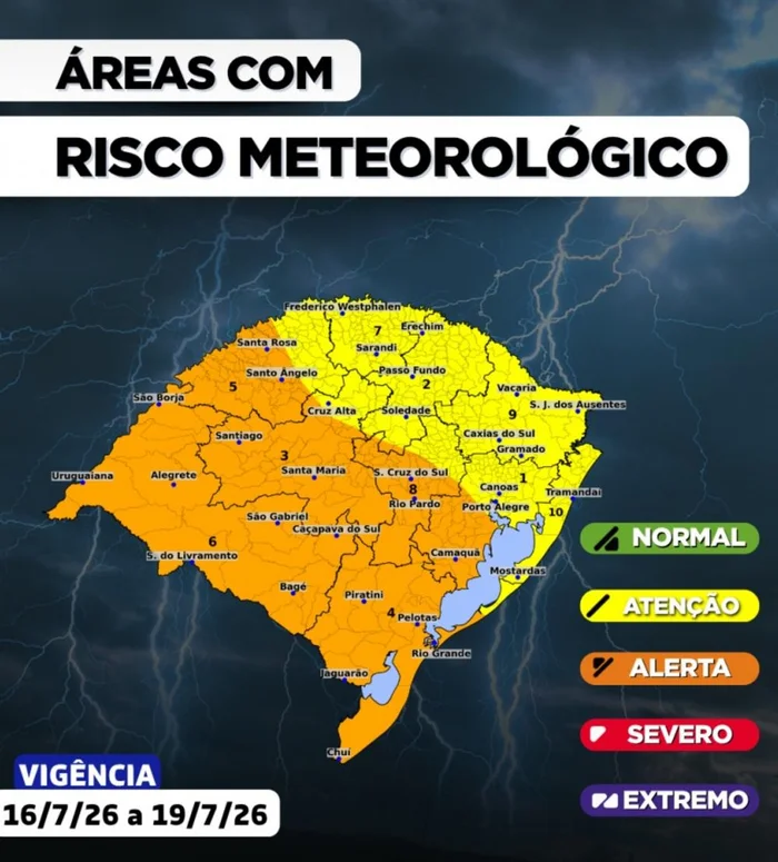 Defesa Civil do RS / Divulgação