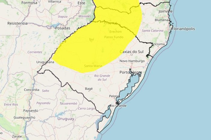 Instituto Nacional de Meteorologia (Inmet) / Reprodução