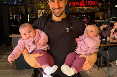 Jorge Curi, chef de cozinha,jorge curi com as filhas,dia dos pais,destemperados,caderno<!-- NICAID(16341241) -->