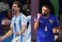 Argentina e França duelam para saber quem enfrentará o Brasil na final da Copa do Mundo de Futsal