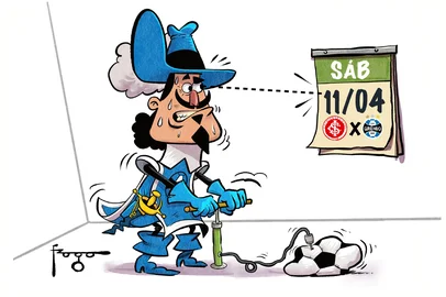 PORTO ALEGRE, RS, BRASIL, 09-04-2026: Charge do Fraga. Foto: Gilmar Fraga/Agência RBS<!-- NICAID(16262635) -->