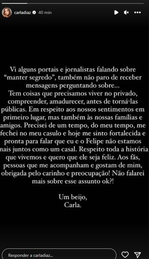 @carladiaz Instagram / Reprodução