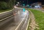 Gelo na pista causa bloqueio parcial em trecho da BR-116 em Caxias do Sul; PRF pede atenção aos motoristas