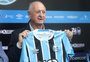 Felipão é apresentado como novo coordenador técnico do Grêmio: "A parte do campo é do Mano"