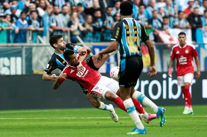 PORTO ALEGRE, RS, BRASIL, 11-10-2026: Grêmio vs Internacional, clássico GreNal nº455, pelo Campeonato Brasileiro Série A 2026. O jogo ocorre na Arena, em Porto Alegre. Foto: Duda Fortes/Grupo RBS<!-- NICAID(16385322) -->