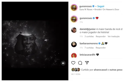 Guns faz homenagem a Pelé