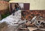 Após chuva de granizo, prefeitura de Vacaria auxilia na reconstrução de bairros atingidos 