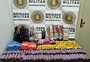 Quantia de doces que seria arremessada ao Presídio de Passo Fundo surpreende policiais