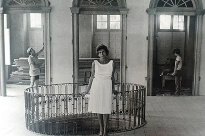 Eva Sopher na reconstrução do Theatro São Pedro.<!-- NICAID(13404243) -->