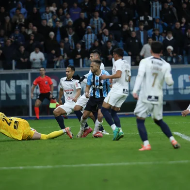 PORTO ALEGRE, RS, BRASIL, 23-07-2025: Grêmio  x Alianza Lima válido pelas playoffs da Copa Sul-americana. O tricolor vai buscar o placar negativo contra os peruanos. Foto: Duda Fortes / Agência RBS<!-- NICAID(16086940) -->