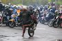 PORTO ALEGRE, RS, BRASIL, 12/10/2022-  Procissão de motociclistas para Nossa Senhora Aparecida em direção ao Porto Seco, zona norte de Porto Alegre. Foto: Ronaldo Bernardi / Agencia RBS<!-- NICAID(15233478) -->