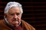 Former Uruguayan President Jose Mujica looks on during a press conference with Madrid's Mayor Manuela Carmena in Madrid City Hall on November 14, 2016. / AFP PHOTO / GERARD JULIENEditoria: POLLocal: MadridIndexador: GERARD JULIENSecao: politics (general)Fonte: AFPFotógrafo: STF<!-- NICAID(12573339) -->
