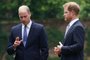 Britain's Prince William, Duke of Cambridge (L) and Britain's Prince Harry, Duke of Sussex chat ahead ofthe unveiling of a statue of their mother, Princess Diana at The Sunken Garden in Kensington Palace, London on July 1, 2021, which would have been her 60th birthday. - Princes William and Harry set aside their differences on Thursday to unveil a new statue of their mother, Princess Diana, on what would have been her 60th birthday. (Photo by Yui Mok / POOL / AFP)<!-- NICAID(14822990) -->