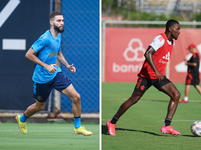 Colagem de fotos / Lucas Uebel / Grêmio e Ricardo Duarte / Inter
