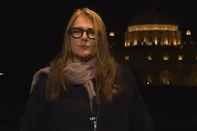 Ilze Scamparino no telhado<!-- NICAID(16021561) -->