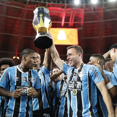 PORTO ALEGRE, RS, BRASIL, 08/03/2026: Inter e Grêmio se enfrentam no Estádio Beira-Rio, no Gre-Nal de número 451, no jogo de volta da final do Campeonato Gaúcho de 2026, o Gauchão. Após o jogo de ida, na Arena, terminar em 3 a 0 para o Grêmio, o Internacional recebe o adversário em casa com a missão de tentar reverter o placar e conquistar o bicampeonato estadual. Foto: Renan Mattos/Agência RBS<!-- NICAID(16240794) -->