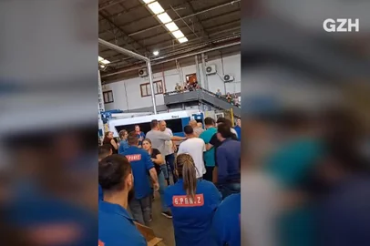 Funcionários de empresa de Caxias registram boletim de ocorrência contra presidente do Sindicato dos Trabalhadores Metalúrgicos. Quatro pessoas alegam ter sido agredidas durante confusão com membros da entidade dentro da G.Paniz, na manhã de quarta-feira (10)<!-- NICAID(15647880) -->