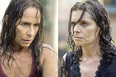 No Rancho Fundo, Deodora (Debora Bloch) e Zefa Leonel (Andrea Beltrão) <!-- NICAID(15818243) -->