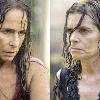 No Rancho Fundo, Deodora (Debora Bloch) e Zefa Leonel (Andrea Beltrão) <!-- NICAID(15818243) -->