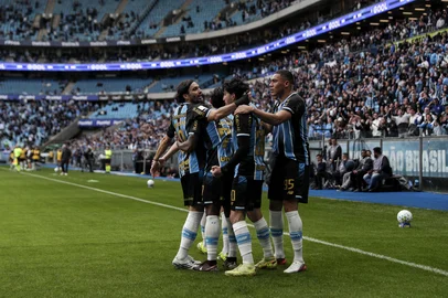 Duda Fortes / Grupo RBS PORTO ALEGRE, RS, BRASIL, 12-09-2026: Grêmio e Vasco pelo campeonato Brasileiro 2026, na Arena. Foto: Duda Fortes/Grupo RBS<!-- NICAID(16364706) -->