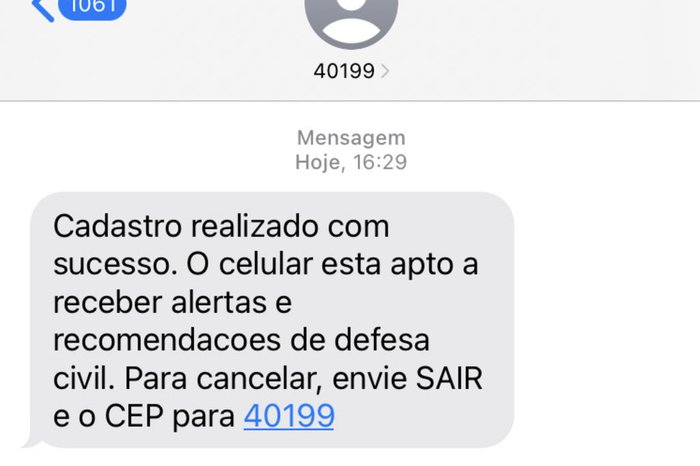 Reprodução / Defesa Civil Reprodução / Defesa Civil