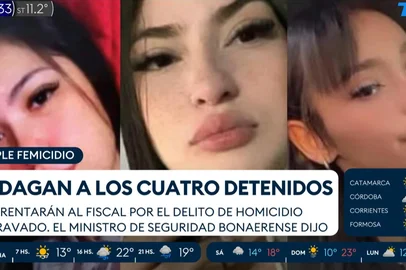 FLORENCIO VARELA, BUENOS AIRES, ARGENTINA, 25-09-2025: Três jovens morrem após serem vítimas do narcotráfico na Argentina. Foto: TN/YouTube/Reprodução<!-- NICAID(16133132) -->