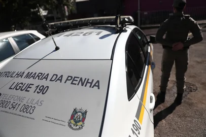 PORTO ALEGRE, RS, BRASIL, 04-07-2025: Patrulha Maria da Penha não tem aumento há 4 anos. A Patrulha Maria da Penha da Brigada Militar é destinada a atender ocorrências de violência doméstica contra mulheres e também garante a fiscalização do cumprimento de medidas protetivas às vítimas de agressores. Foto: Jonathan Heckler/Agência RBS<!-- NICAID(16073368) -->