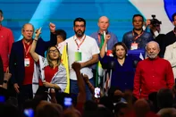17° ENCONTRO NACIONAL PTDF - GOVERNO LULA/PT/EDINHO SILVA - POLÍTICA - O presidente da República Luiz Inácio Lula da Silva, acompanhado da primeira-dama, Janja da Silva, participou do 17°   Encontro Nacional do Partido dos Trabalhadores (PT) realizado no Centro de convenções Brasil 21, em Brasí­lia (DF), neste   domingo, 3 de agosto de 2025. O evento contou com a participação de cerca de 1.000 delegados e delegadas de todos os estados   do paí­s. Nesse  encontro, a nova direção do Partido, tendo Edinho Silva como presidente, tomou posse.Importantes lideranças   do Partido como Gleisi Hoffman, Zé Dirceu e Humberto Costa estiveram presentes.   03/08/2025 - Foto: WILTON JUNIOR/ESTADÃO CONTEÚDOEditoria: POLÍTICALocal: BRASÍLIAIndexador: WILTON JUNIORFonte: ESTADAO CONTEUDOFotógrafo: ESTADÃO CONTEÚDO<!-- NICAID(16093461) -->