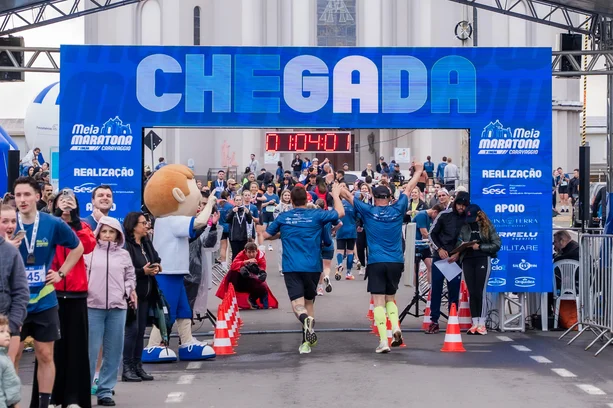 A prova teve como cenário o Santuário de Nossa Senhora de Caravaggio.
