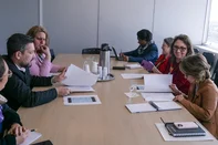 Reunião entre secretários da educação municipal, Leonardo Pascoal, e estadual, Raquel Teixeira<!-- NICAID(16114675) -->