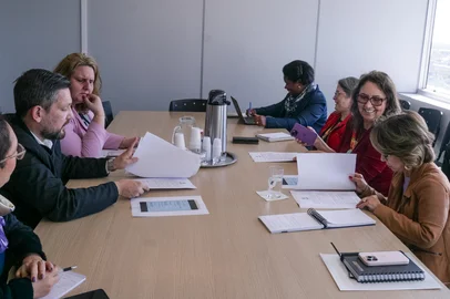 Reunião entre secretários da educação municipal, Leonardo Pascoal, e estadual, Raquel Teixeira<!-- NICAID(16114675) -->