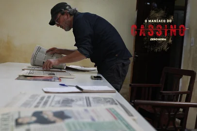 CASSINO, RS BRASIL, 19-03-2025: Cards para a zona Hero (bastidores) para a matéria especial sobre O Maníaco do Cassino: O caso do serial killer Titica. Arte sobre fotos de Renan Mattos e de arquivo/Agencia RBS<!-- NICAID(16060079) -->