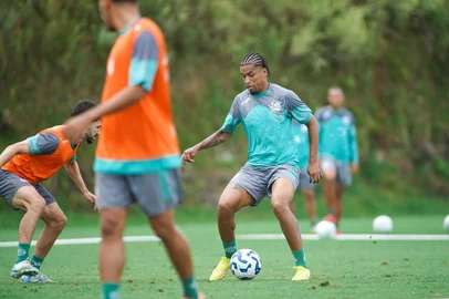 Treino do Juventude para a terceira fase da Copa do Brasil 2026. Na foto, o atacante MP.<!-- NICAID(16241382) -->