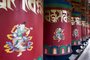 TRES COROAS, RS, BRASIL, 25-09-2013: Rodas de oracao no Templo Budista Khadro Ling, em Tres Coroas. O centro foi idealizado pelo lama Chagdud Tulku Rinpoche na decada de 90 e atualmente abriga uma organizacao para o estudo e a pratica do budismo tibetano e uma comunidade de praticantes. (Foto: Mateus Bruxel / Diario Gaucho)Indexador: Mateus_Bruxel<!-- NICAID(9809247) -->