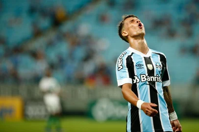 PORTO ALEGRE, RS, BRASIL,  13/02/2022- Grêmio x Juventude: jogo da sexta rodada do Gauchão, equipes duelam nesse domingo, na Arena. Foto: Marco Favero / Agencia RBS<!-- NICAID(15015482) -->