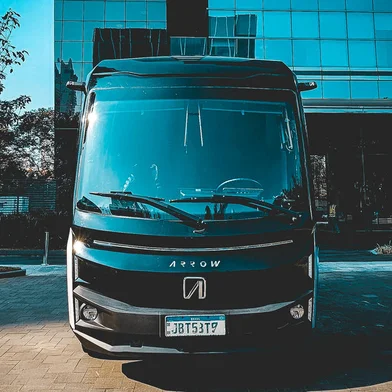 Van elétrica da Arrow Mobility, de Caxias do Sul. <!-- NICAID(15831791) -->