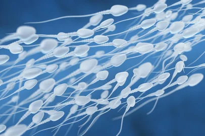 Human sperm flow*A PEDIDO GABRIELA PERUFO* 3D illustration of sperm going for the egg - Foto: Tatiana Shepeleva/stock.adobe.comFonte: 181482062<!-- NICAID(15210720) -->