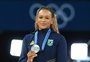"Estou muito orgulhosa com a minha medalha", comemora Rebeca Andrade após a prata no individual geral