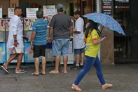 CAXIAS DO SUL, RS, BRASIL, 11/02/2025. Defesa Civil emite alerta para chuva forte e ventos de até 80 km/h na Serra. Na foto, apesar do calor e das altas temperaturas já começou a chover no final da tarde desta terça-feira. (Porthus Junior/Agência RBS)Indexador: Porthus JUNIOR<!-- NICAID(15974057) -->