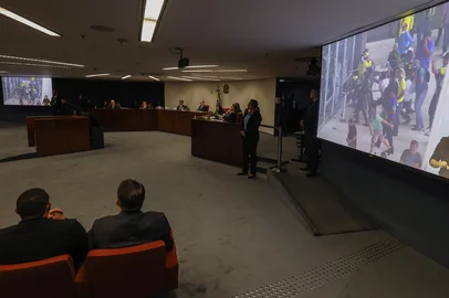 BRASILIA, DF, BRASIL - 26/03/2025 - Julgamento que pode tornar Jair Bolsonaro réu segue nesta quarta-feira. FOTO: ANTONIO AUGUSTO, STF, DIVULGAÇÃO<!-- NICAID(16003697) -->
