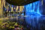 People gather near the entrance during a media tour of the new location for the digital art of Japanese collective "teamLab" at the recently opened 325-metre Azabudai Hills tower in Tokyo on February 5, 2024, ahead of the public opening on February 9. The previous loation of "teamLab Borderless" held the Guinness World Record for the most-visited museum dedicated to a single art group, with nearly 2.2 admissions in one year. (Photo by Richard A. Brooks / AFP) / RESTRICTED TO EDITORIAL USE - MANDATORY MENTION OF THE ARTIST UPON PUBLICATION - TO ILLUSTRATE THE EVENT AS SPECIFIED IN THE CAPTIONEditoria: ACELocal: TokyoIndexador: RICHARD A. BROOKSSecao: culture (general)Fonte: AFPFotógrafo: STF<!-- NICAID(15669864) -->