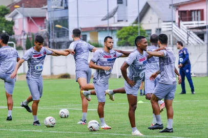 CAXIAS DO SUL, RS, BRASIL, 03/01/2023. Treino SER Caxias. (Neimar De Cesero/Agência RBS)<!-- NICAID(15311594) -->