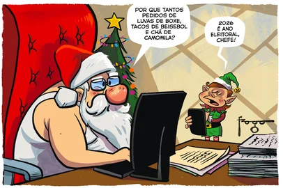 Gilmar Fraga / Agencia RBS PORTO ALEGRE, RS, BRASIL, 05-12-2025: Charge do Fraga. Foto: Gilmar Fraga/Agência RBS<!-- NICAID(16181532) -->